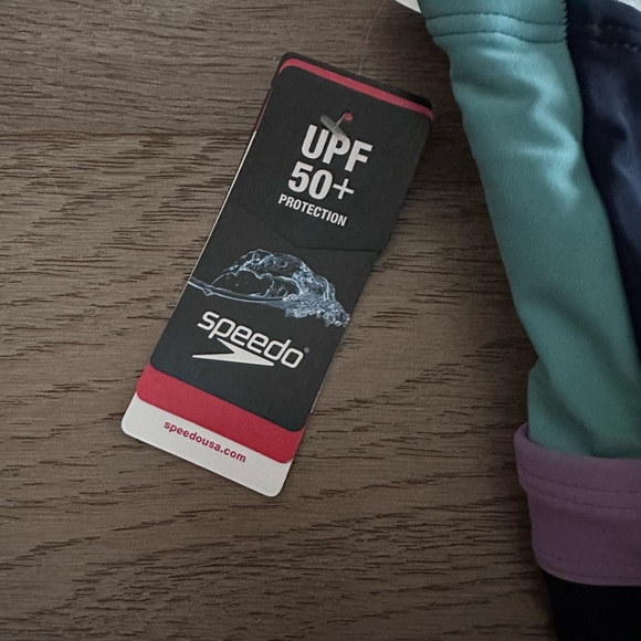 Speedo One Piece Adjustable Crossback Swimsuit in Porcelain - Picture 11 of 12